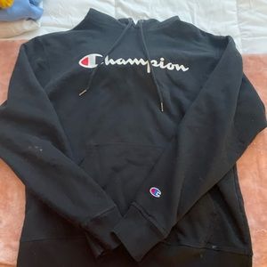 Black champion men’s hoodie